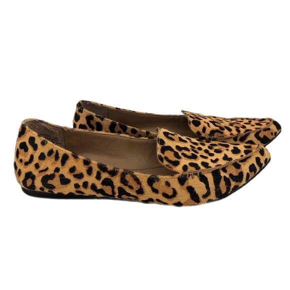 Steve Madden Tan/Black Animal Print Flats & Loafers | Pointed Toe - Picture 1 of 7